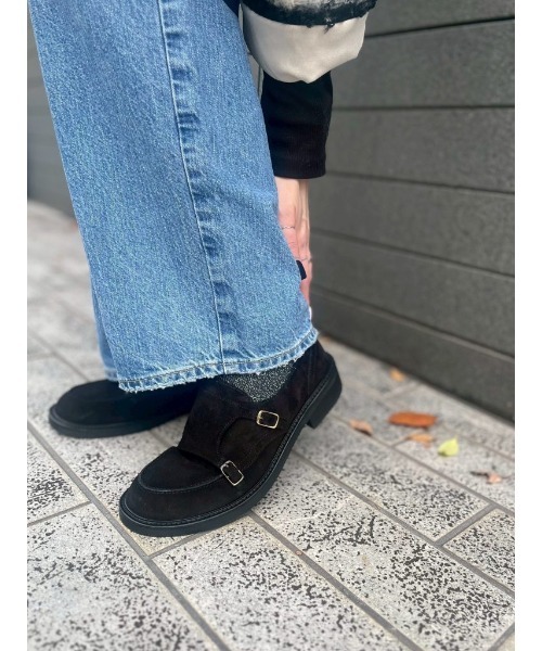 Scrap Book（スクラップブック）の「【STATUS】スウェードバックル ローファー（ローファー・レディース・ブラウン/ブラック・37）」の10枚目の写真