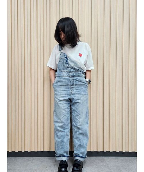 GRAVER（グレーバー）の「[UNISEX]図面ハートバックロゴバンファルティ_ホワイト（Tシャツ/カットソー・レディース・ホワイト・SMALL/MEDIUM/LARGE/X-LARGE）」の2枚目の写真
