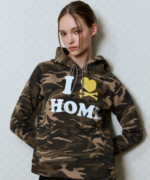 LUVISTRUE(ラヴイズトゥルー)の「GT I LOVE HOME HOOD TEE(CAMO)(パーカー・レディース・その他・FREE)」の1枚目の写真