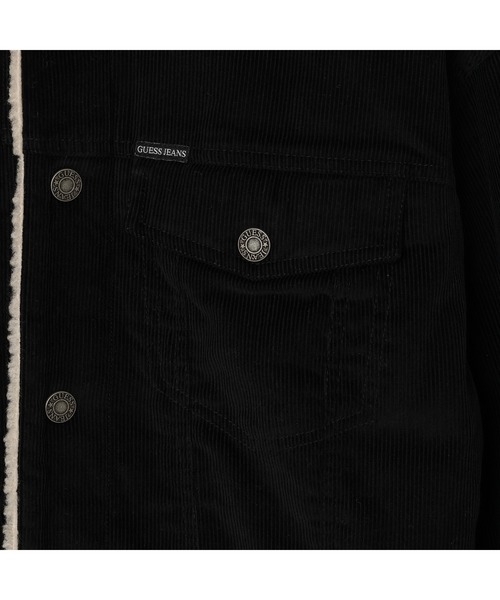 GUESS JEANS(ゲスジーンズ)の「GUESS JEANS Trucker Jacket ボアジャケット(ブルゾン・メンズ・ブラック/ライトブラウン・MEDIUM/SMALL/LARGE/X-LARGE)」の18枚目の写真