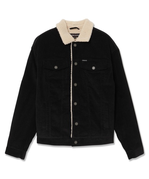 GUESS JEANS(ゲスジーンズ)の「GUESS JEANS Trucker Jacket ボアジャケット(ブルゾン・メンズ・ブラック/ライトブラウン・MEDIUM/SMALL/LARGE/X-LARGE)」の6枚目の写真