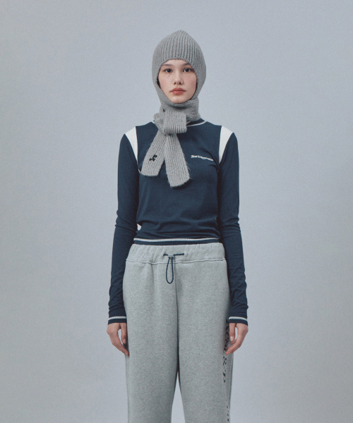 Rest&Recreation(レストアンドレクリエーション)の「HAIRY SCARF BEANIE - GREY(ニットキャップ/ビーニー・レディース・その他・ONE)」の2枚目の写真