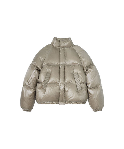 SIYAZU(シヤジュ)の「SIOT4010 glossy duckdown PD_Mocha(ダウンジャケット/コート・レディース・モカ・ONE SIZE)」の1枚目の写真