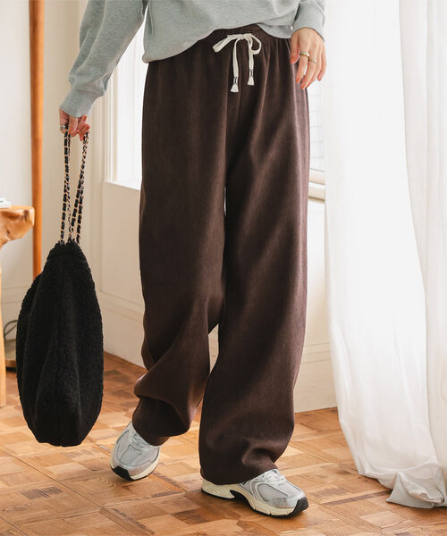 セール】M L 裏ボアコーデュロイワイドパンツ（その他パンツ）｜KOBE