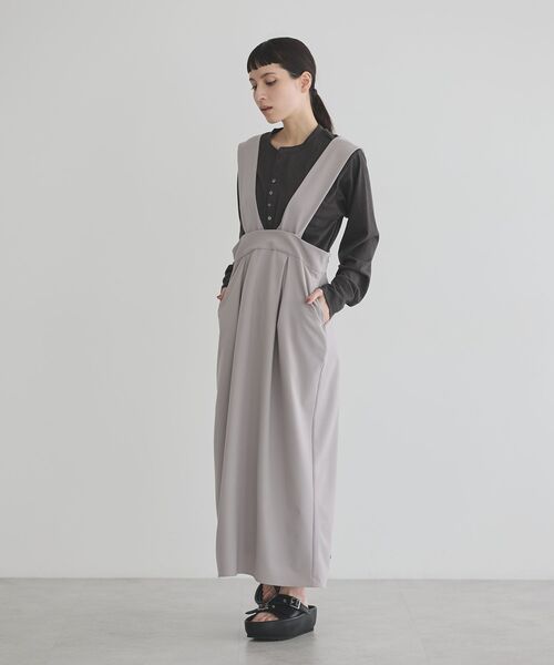 GARAGE OF GOOD CLOTHING(ガレージオブグッドクロージング)の「ジャンパースカート(ジャンパースカート・レディース・ベージュ/ブラック/グレイッシュベージュ・36/38)」の3枚目の写真