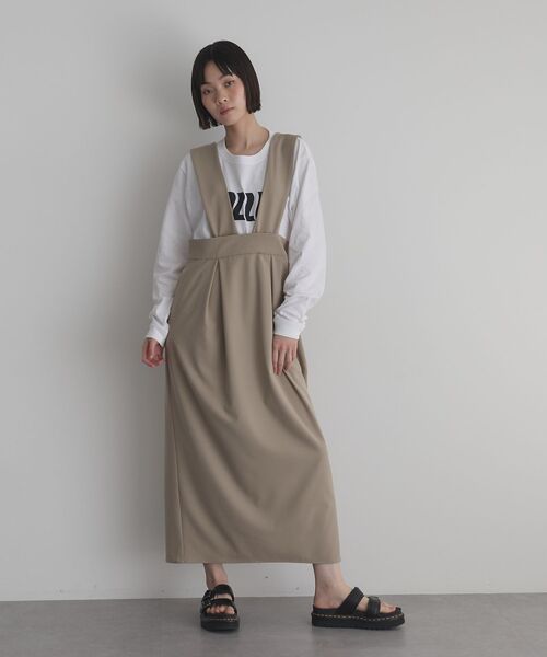 GARAGE OF GOOD CLOTHING(ガレージオブグッドクロージング)の「ジャンパースカート(ジャンパースカート・レディース・ベージュ/ブラック/グレイッシュベージュ・36/38)」の11枚目の写真