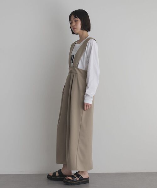 GARAGE OF GOOD CLOTHING(ガレージオブグッドクロージング)の「ジャンパースカート(ジャンパースカート・レディース・ベージュ/ブラック/グレイッシュベージュ・36/38)」の12枚目の写真