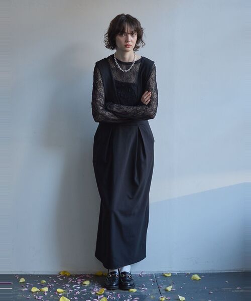 GARAGE OF GOOD CLOTHING(ガレージオブグッドクロージング)の「ジャンパースカート(ジャンパースカート・レディース・ベージュ/ブラック/グレイッシュベージュ・36/38)」の22枚目の写真