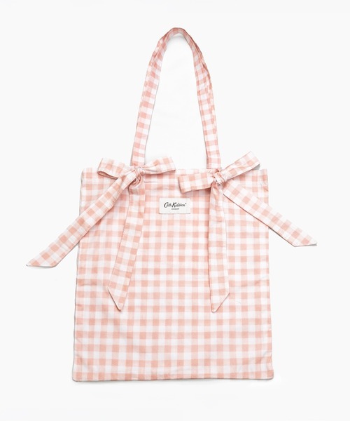 Cath Kidston(キャスキッドソン)の「リボントートバッグ Painted Gingham(トートバッグ・レディース・ピンク・FREE)」の6枚目の写真