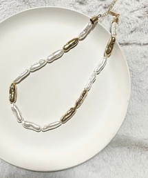 aremoi（アレモイ）の「【aremoi / アレモイ】バロックパール＆ゴールドプレートネックレス（ネックレス）」