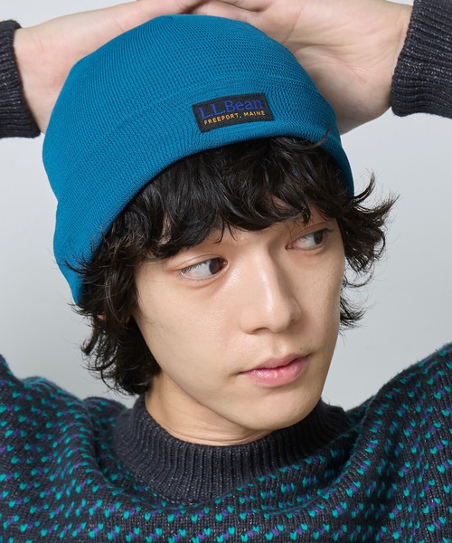 L.L.Bean(エルエルビーン)の「ウォーターレペレント・ツーウェイ・ニット・ビーニー(ニットキャップ/ビーニー・メンズ・ブラック/ブルー/ダークオレンジ/グリーン・LARGE)」の5枚目の写真