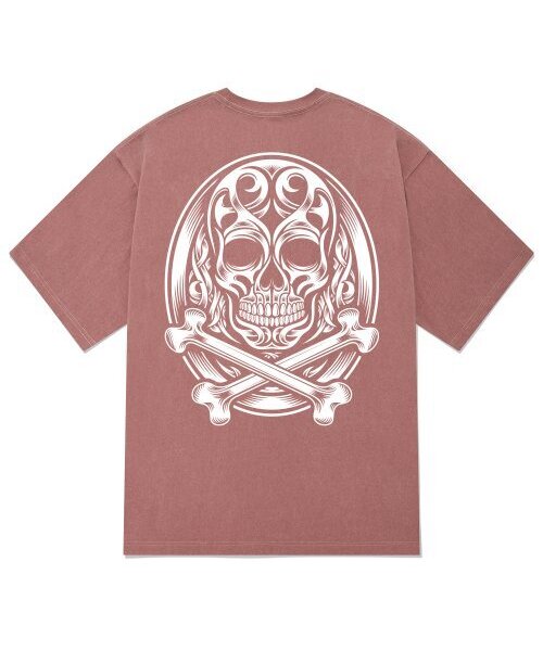 KAN6312(カン6312)の「KTPP0021 ケルティックスカル ピグメント 半袖Tシャツ - ピンク(Tシャツ/カットソー・メンズ・その他・MEDIUM/LARGE/X-LARGE)」の1枚目の写真