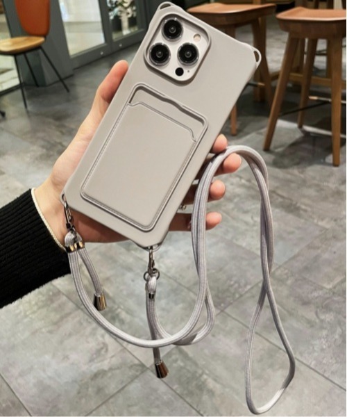 Fun & Daily(ファンアンドデイリー)の「F&D : カラーストラップ&iPhoneケース/ 15 / 16 / 17 / Plus / Pro / Pro Max / Air アイフォンケース(スマホケース/カバー・レディース・パープル/グレー/ブラック・iPhone 16/iPhone 16 Plus/iPhone 16 Pro/iPhone 17/iPhone 17 Pro/iPhone Air/iPhone 15/iPhone 17 Pro Max)」の3枚目の写真
