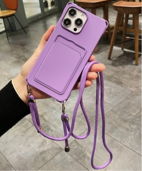 Fun & Daily(ファンアンドデイリー)の「F&D : カラーストラップ&iPhoneケース/ 15 / 16 / 17 / Plus / Pro / Pro Max / Air アイフォンケース(スマホケース/カバー・レディース・パープル/グレー/ブラック・iPhone 16/iPhone 16 Plus/iPhone 16 Pro/iPhone 17/iPhone 17 Pro/iPhone Air/iPhone 15/iPhone 17 Pro Max)」の8枚目の写真