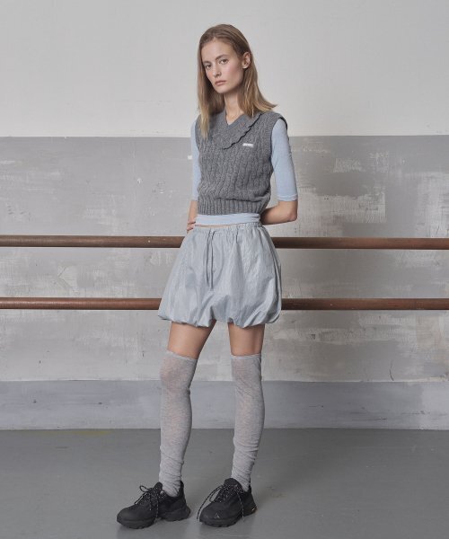 grove（グローブ）の「GRVR SPORTS_フリルニットベスト_GREY（ベスト・レディース・その他・FREE）」の3枚目の写真