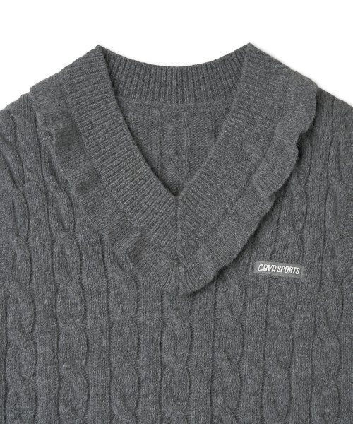 grove（グローブ）の「GRVR SPORTS_フリルニットベスト_GREY（ベスト・レディース・その他・FREE）」の9枚目の写真