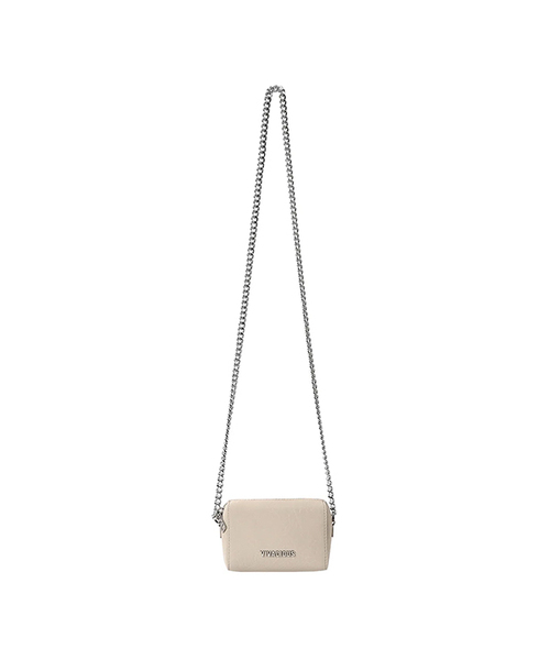 Vivacious(ビバシャス)の「Foy Chain Mini Bag - 7COL(メッセンジャーバッグ・レディース・バーガンディー/ベージュ/ブラウン/グレー/ピンク/シルバー/ブラック・FREE)」の5枚目の写真