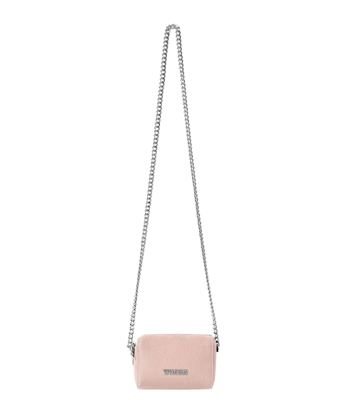 Vivacious(ビバシャス)の「Foy Chain Mini Bag - 7COL(メッセンジャーバッグ・レディース・バーガンディー/ベージュ/ブラウン/グレー/ピンク/シルバー/ブラック・FREE)」の8枚目の写真