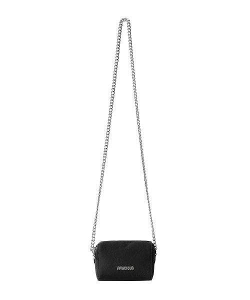 Vivacious(ビバシャス)の「Foy Chain Mini Bag - 7COL(メッセンジャーバッグ・レディース・バーガンディー/ベージュ/ブラウン/グレー/ピンク/シルバー/ブラック・FREE)」の10枚目の写真