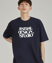 ASTRAL PROJECTION（アストラルプロジェクション）の「Astral Design Studio Round Neck 15 Count Cotton Short Sleeve T-Shirt_Navy（Tシャツ/カットソー）」
