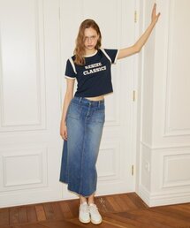 SALON DE YOHN（サロンドヨーン）の「Straight Denim Long Skirt（スカート）」