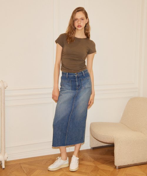 SALON DE YOHN(サロンドヨーン)の「Straight Denim Long Skirt(スカート・レディース・その他・SMALL/MEDIUM/LARGE)」の2枚目の写真