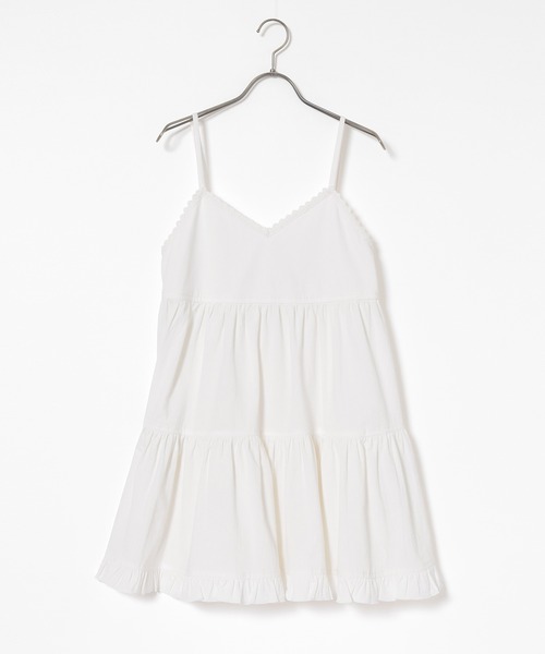 Honeys（ハニーズ）の「ミニティアードワンピース（ワンピース・レディース・ホワイト/ブラック・L/LL/M/S）」の12枚目の写真