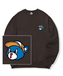 ブルーベアロゴ クルーネック - ブラウン
