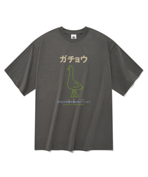 ガチョウの毛 半袖Tシャツ グレー