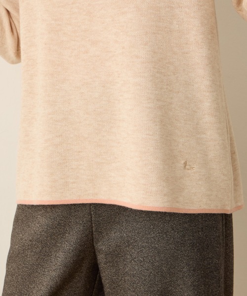 DECOY SINCE 1981(デコイシンスイチキュウハチイチ)の「ダブルフェイス配色ニットプルオーバー【洗える・大きいサイズあり】(ニット/セーター・レディース・サックスブルー/グレー/ベージュ・M/L/LL/3L/4L)」の18枚目の写真