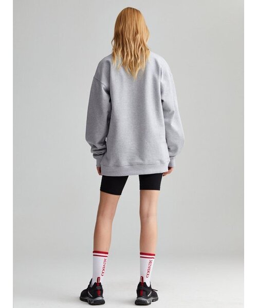 MENASOO(ミナス)の「UNISEX HERITAGE EMBLEM MOCK-NECK SWEATSHIRT MELANGE(スウェット・レディース・その他・FREE)」の5枚目の写真