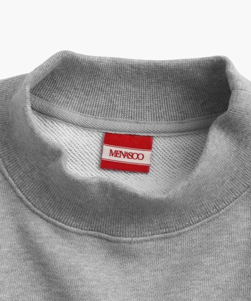 MENASOO(ミナス)の「UNISEX HERITAGE EMBLEM MOCK-NECK SWEATSHIRT MELANGE(スウェット・レディース・その他・FREE)」の8枚目の写真