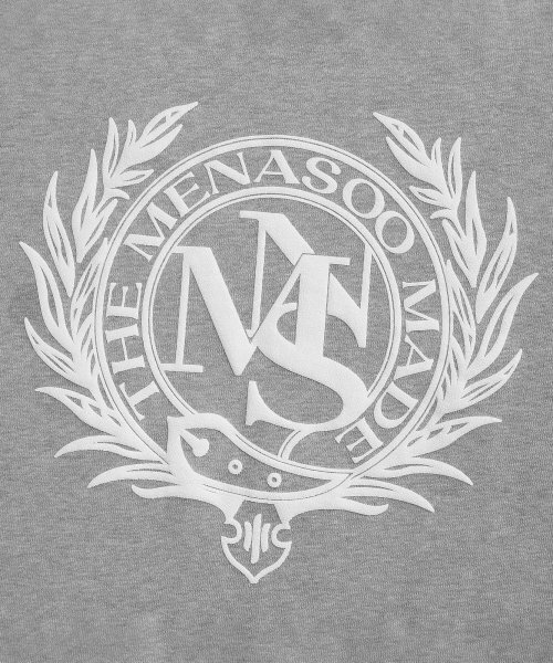 MENASOO(ミナス)の「UNISEX HERITAGE EMBLEM MOCK-NECK SWEATSHIRT MELANGE(スウェット・レディース・その他・FREE)」の10枚目の写真