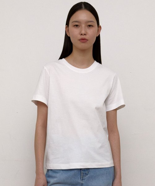 38COMEONCOMMON（38カモンコモン）の「Regular cotton T-Shirts (White)（Tシャツ/カットソー・レディース・その他・FREE）」の3枚目の写真