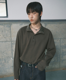 カットオフワッフルハイネックロングスリーブ [DKHAKI]_SETS052DKHAKI