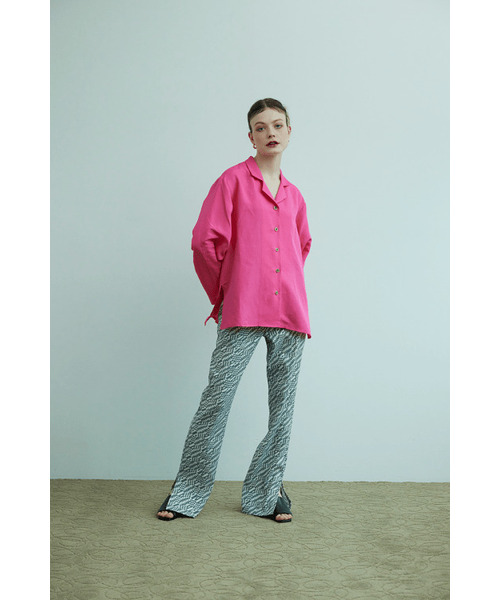KOOKEESEE(クキシ)の「セミブーツカットラミプリントスリットパンツ_ホワイト(その他パンツ・レディース・その他・SMALL/MEDIUM)」の14枚目の写真