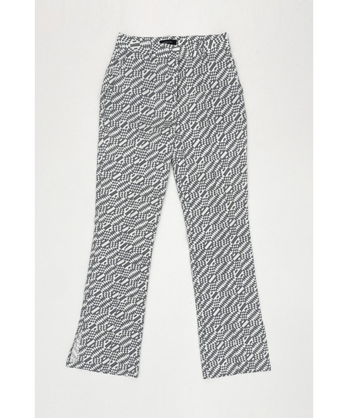 KOOKEESEE(クキシ)の「セミブーツカットラミプリントスリットパンツ_ホワイト(その他パンツ・レディース・その他・SMALL/MEDIUM)」の18枚目の写真