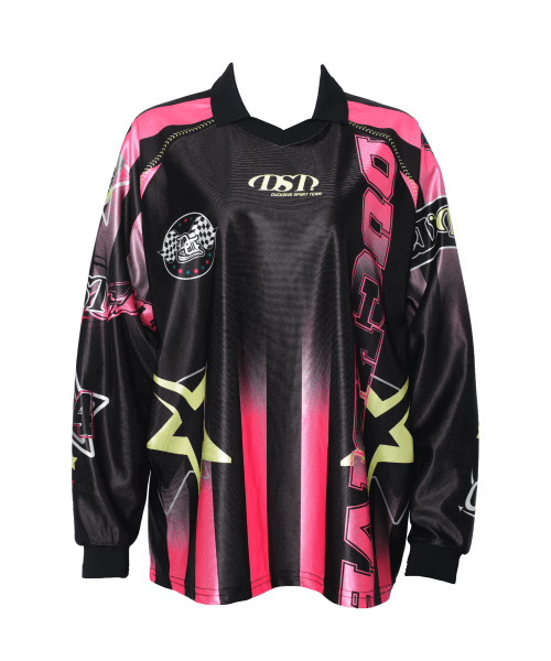 DUCKDIVE(ダックダイブ)の「ベースボールステッチジャージロングスリーブブラック(ポロシャツ・レディース・その他・LARGE/MEDIUM)」の1枚目の写真