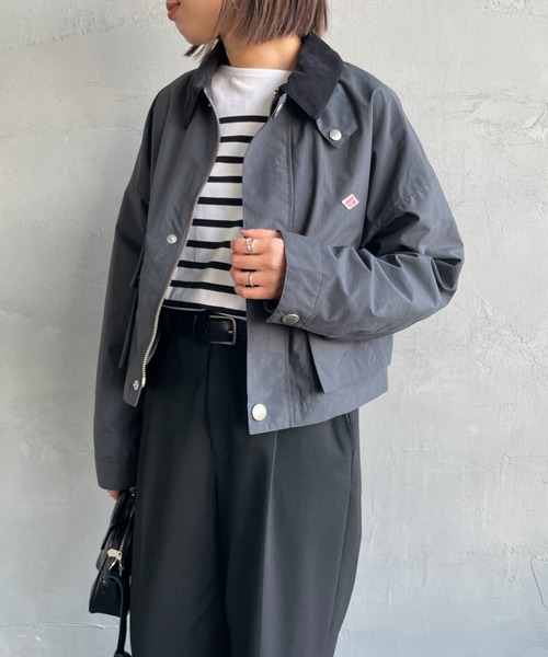 DANTON（ダントン）の「[DANTON/ダントン] ショート丈 ナイロンカバーオールジャケット（カバーオール・レディース・サンドベージュ/チャコールグレー・38）」の19枚目の写真