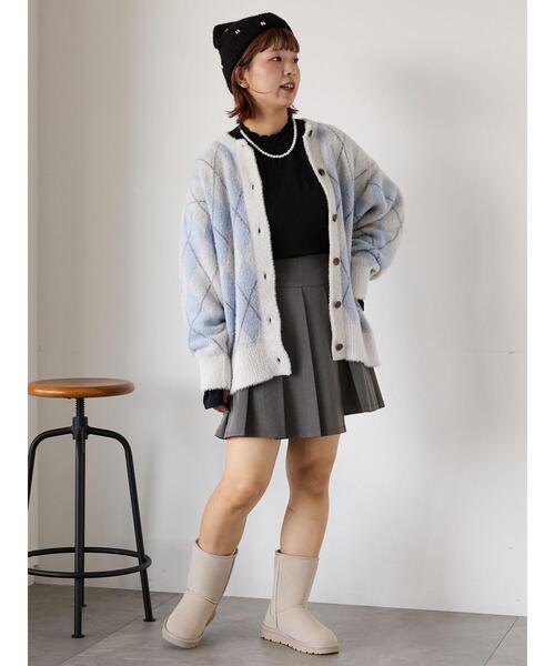 ehka sopo(エヘカソポ)の「ボアブーツ(ブーツ・レディース・グレー/ベージュ/キャメル・M/L)」の20枚目の写真