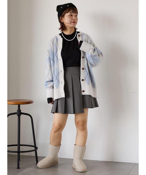ehka sopo(エヘカソポ)の「ボアブーツ(ブーツ・レディース・グレー/ベージュ/キャメル・M/L)」の19枚目の写真