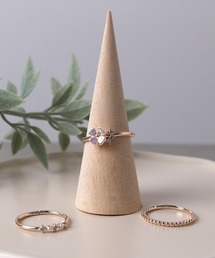 Flowering（フラワーリング）の「【3個セット】パール/一粒ビジュー/リボン/スター/フラワー/セットリング/サイズ調整可能（リング）」