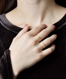 Flowering（フラワーリング）の「【3個セット】パール/一粒ビジュー/リボン/スター/フラワー/セットリング/サイズ調整可能（リング）」