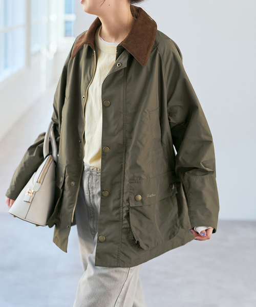 Spick & Span(スピックアンドスパン)の「Barbour/バブアー for Spick&Span 別注OS BEDALE *(その他アウター・レディース・カーキ/ブラック/ベージュ・FREE)」の3枚目の写真