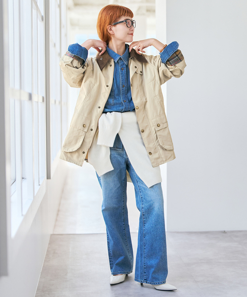 Spick & Span(スピックアンドスパン)の「Barbour/バブアー for Spick&Span 別注OS BEDALE *(その他アウター・レディース・カーキ/ブラック/ベージュ・FREE)」の5枚目の写真