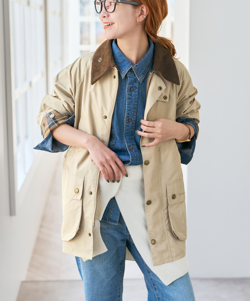 Spick & Span(スピックアンドスパン)の「Barbour/バブアー for Spick&Span 別注OS BEDALE *(その他アウター・レディース・カーキ/ブラック/ベージュ・FREE)」の15枚目の写真