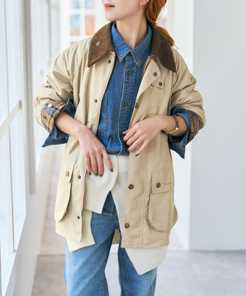 Spick & Span(スピックアンドスパン)の「Barbour/バブアー for Spick&Span 別注OS BEDALE *(その他アウター・レディース・カーキ/ブラック/ベージュ・FREE)」の16枚目の写真