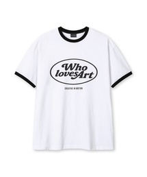 WHOLOVESART（フーラブズアート）の「モーションリンガー 半袖Tシャツ ホワイト（Tシャツ/カットソー）」