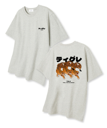 スリータイガー オーバーサイズ 半袖Tシャツ オートミール
