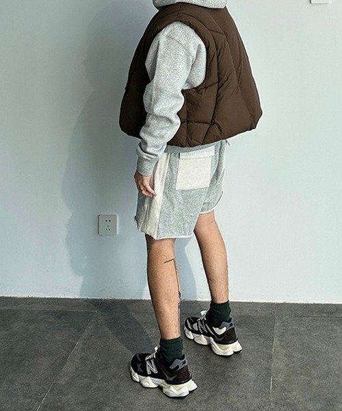 WESTBOY（ウエストボーイ）の「軽量 オーバーサイズ パッファー ダウンベスト WO25W14OT02（ダウンベスト・メンズ・ブラック/ブラウン・L/M/XL）」の16枚目の写真